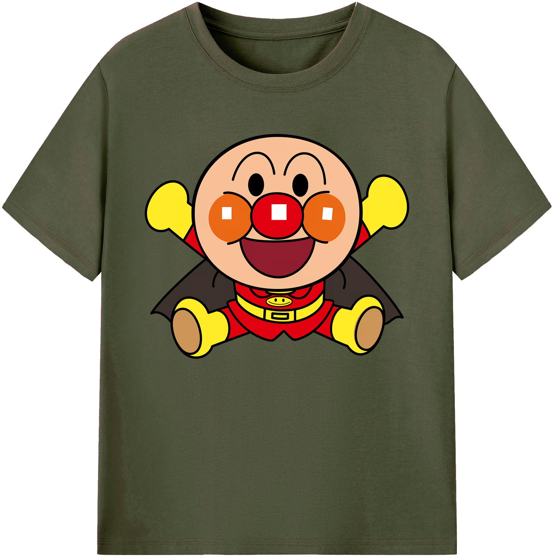 （画像用） アンパンマン Anpanman 綿100％ メンズ半袖Tシャツ｜肌触りやわらか＆通気性